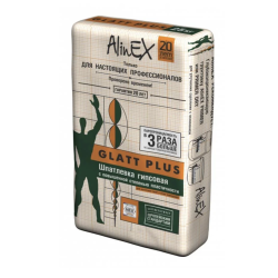 Шпаклёвка гипсовая Alinex Glatt Plus 25 кг